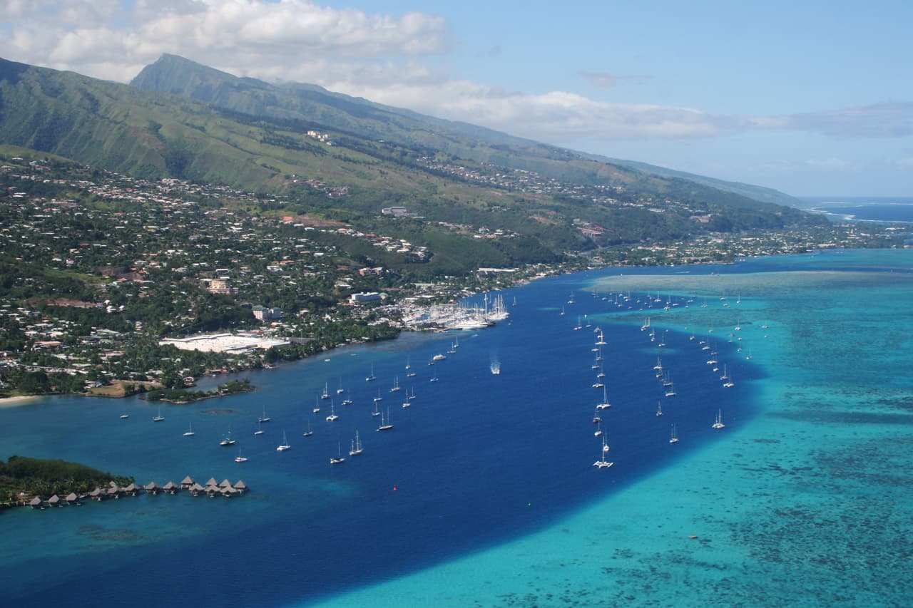 French Polynesia city skyline