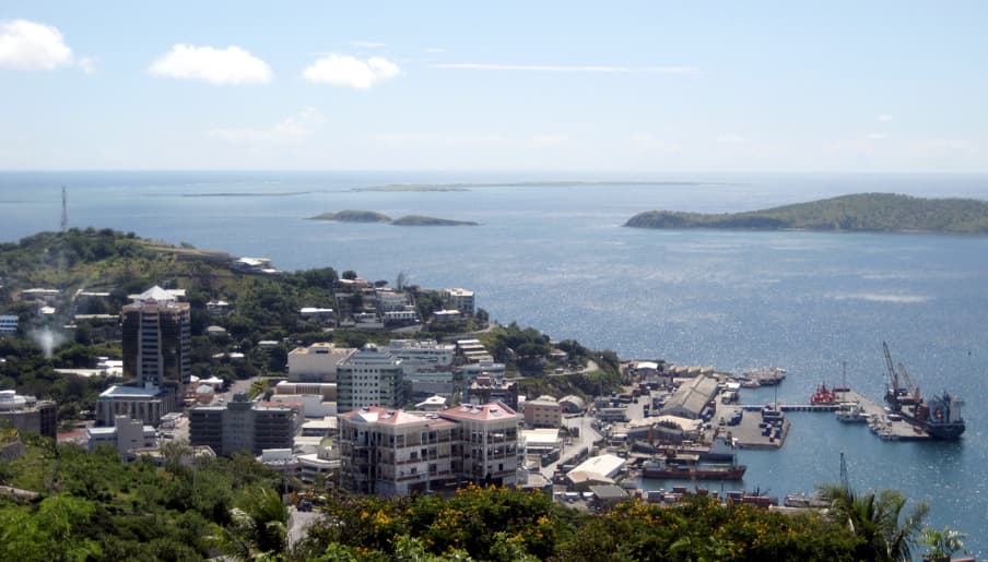 Papua New Guinea city skyline