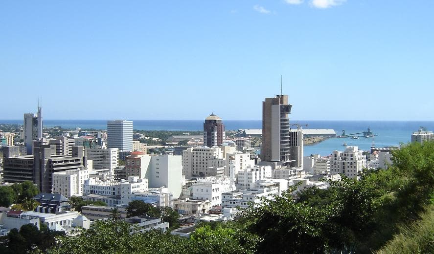Port Louis city skyline