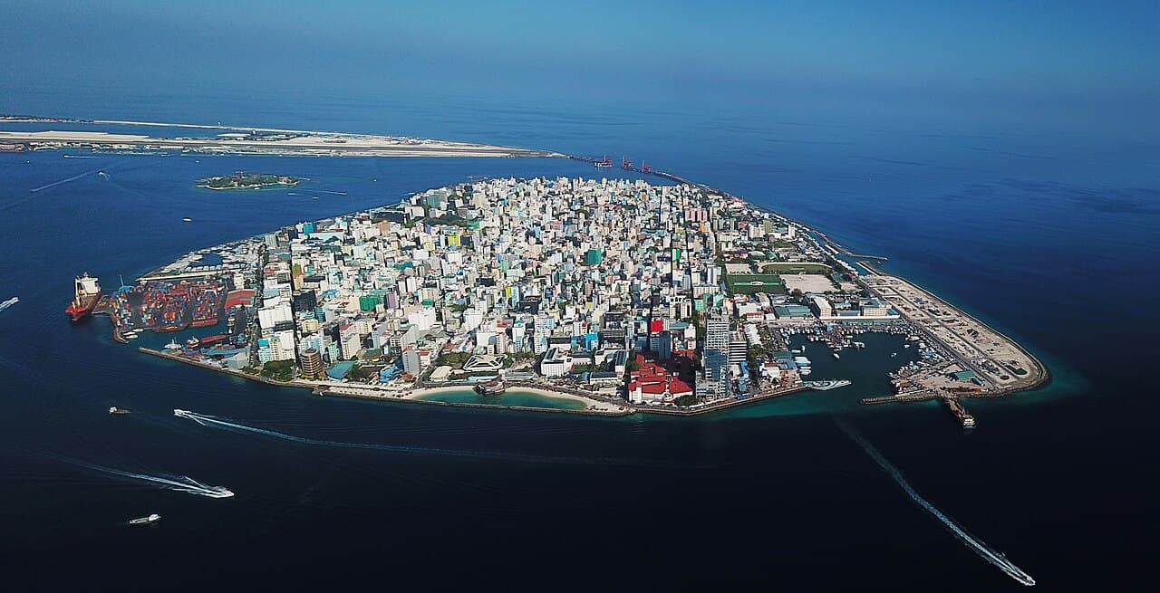 Maldives city skyline