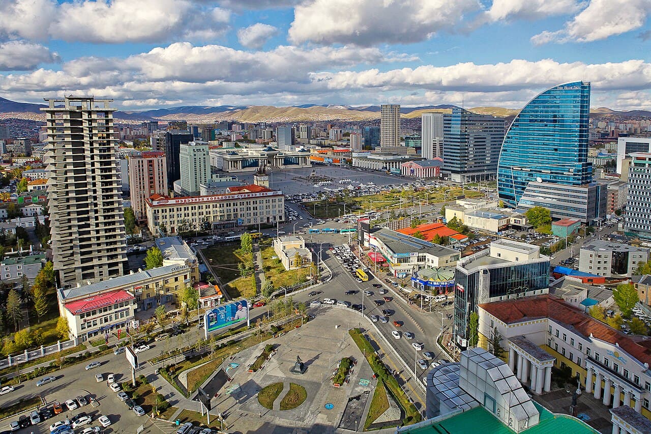 Mongolia city skyline