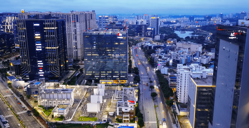 Hyderabad city skyline