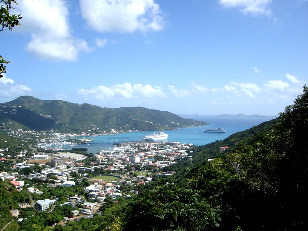 British Virgin Islands city skyline