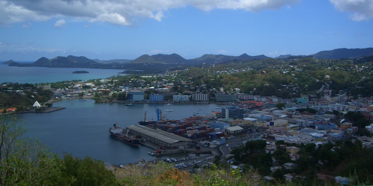 St. Lucia city skyline