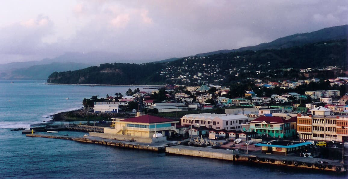 Dominica city skyline