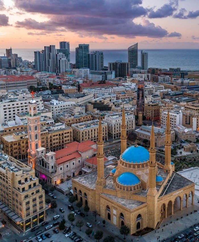 Beirut city skyline