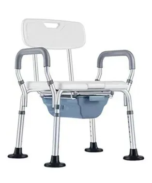 Aluminum Alloy Shower Commode Toilet Chair