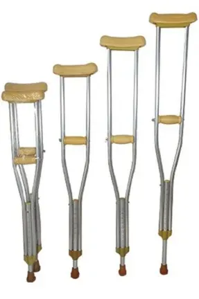 Adjustable Aluminum Alloy Armpit Crutch Cane