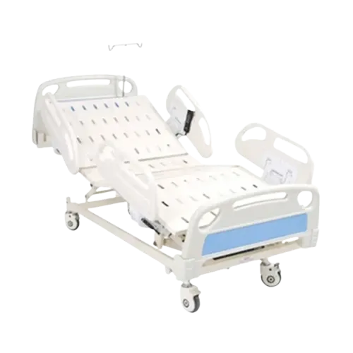 5-Function Motorized ICU Hospital Bed (ABS Panels, CPR Quick Release)