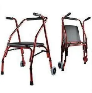 Aluminum Alloy Foldable Walker with Wheels